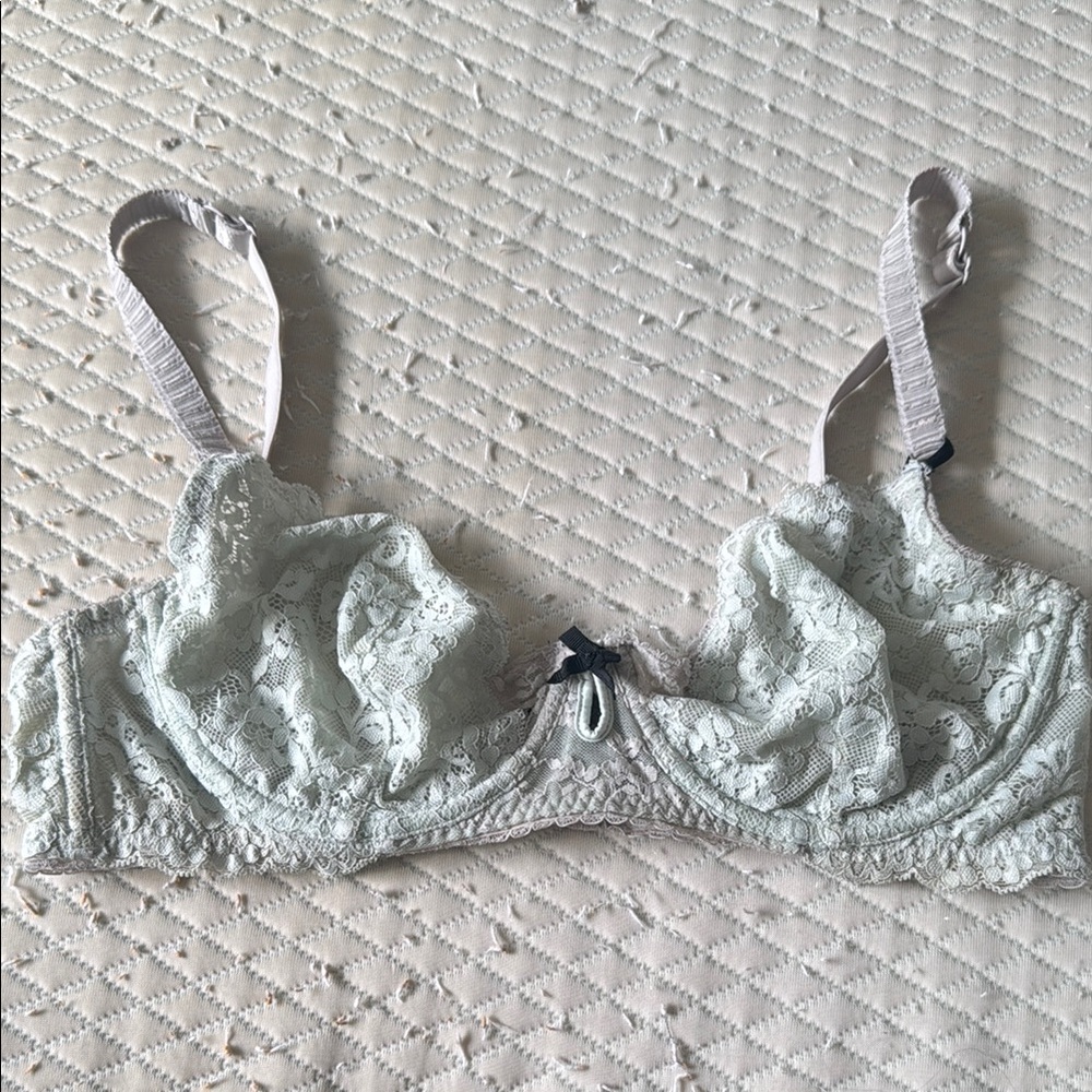 Heidi Klum Intimates Seafoam green Lace Bra with Underwire